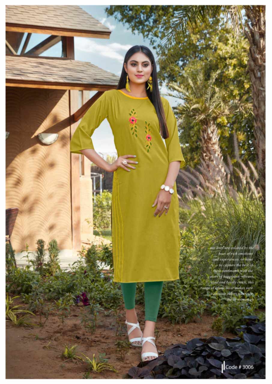 Blend Vol-3 Cotton Embroidery Kurti Catalog Blend Vol-3 Cotton Embroidery Kurti Catalog